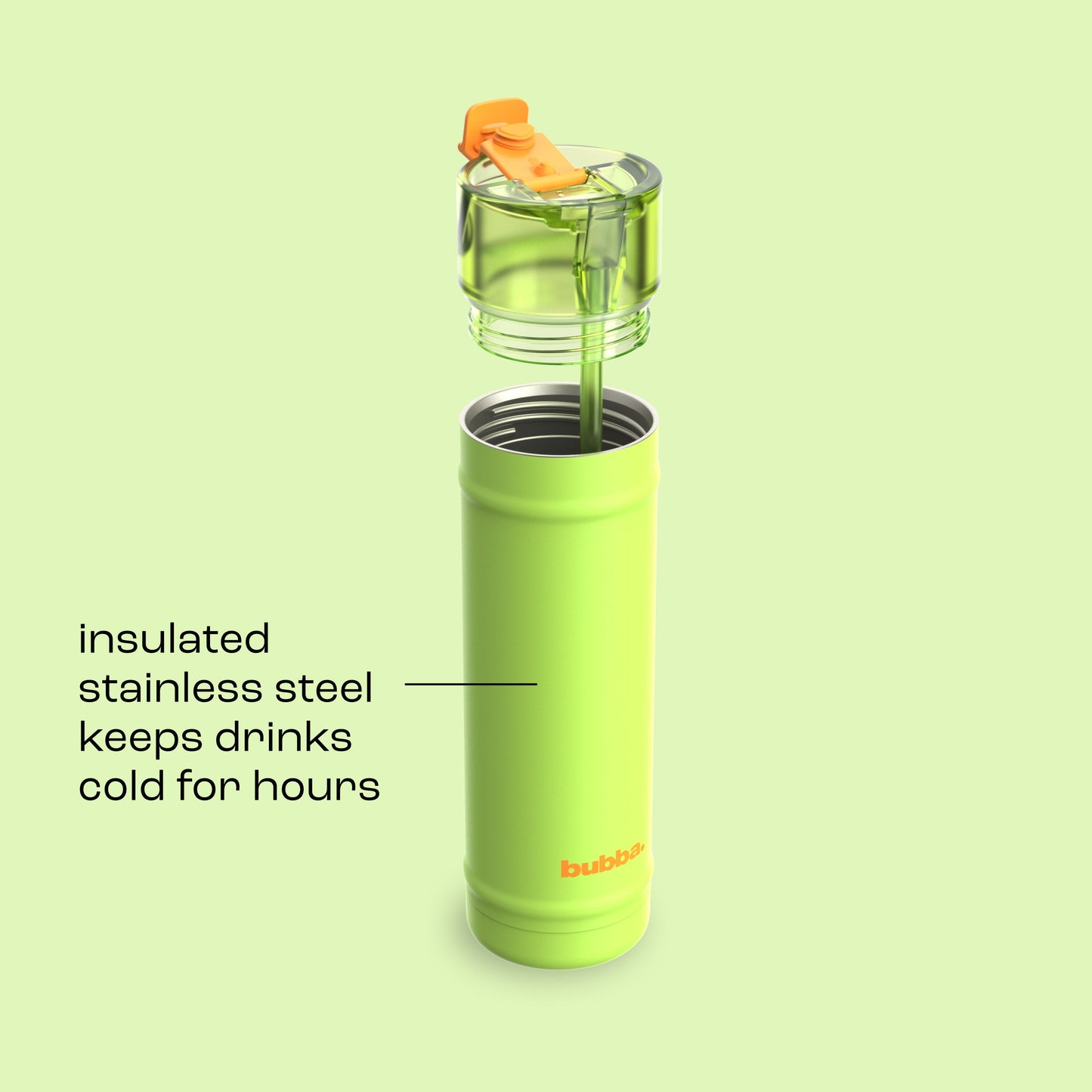 bubba 24 oz DualSip Insulated Stainless Steel Water Bottle - Glow Up - US 5713