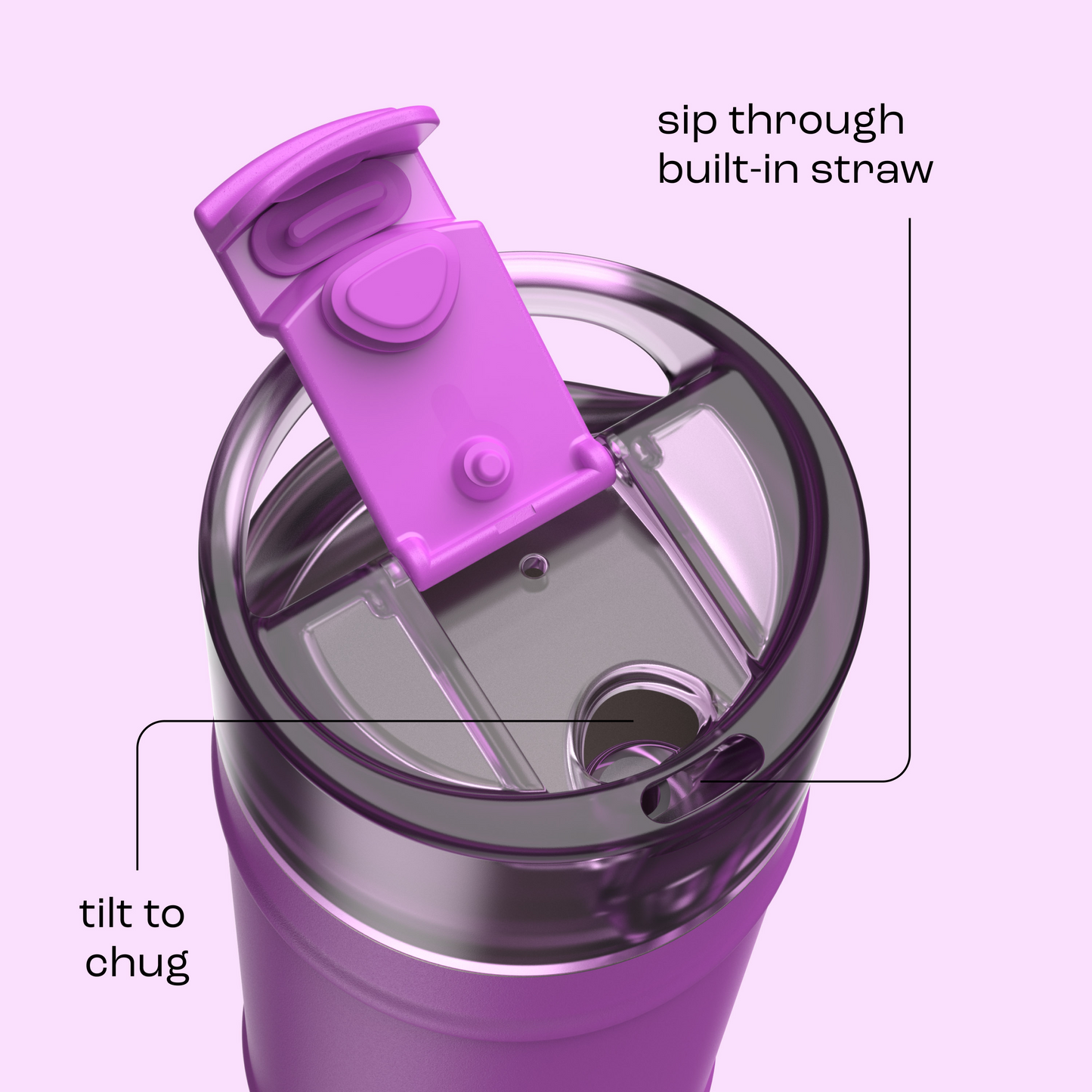 bubba 18 oz DualSip Insulated Stainless Steel Water Bottle - Mood Booster - US 8175