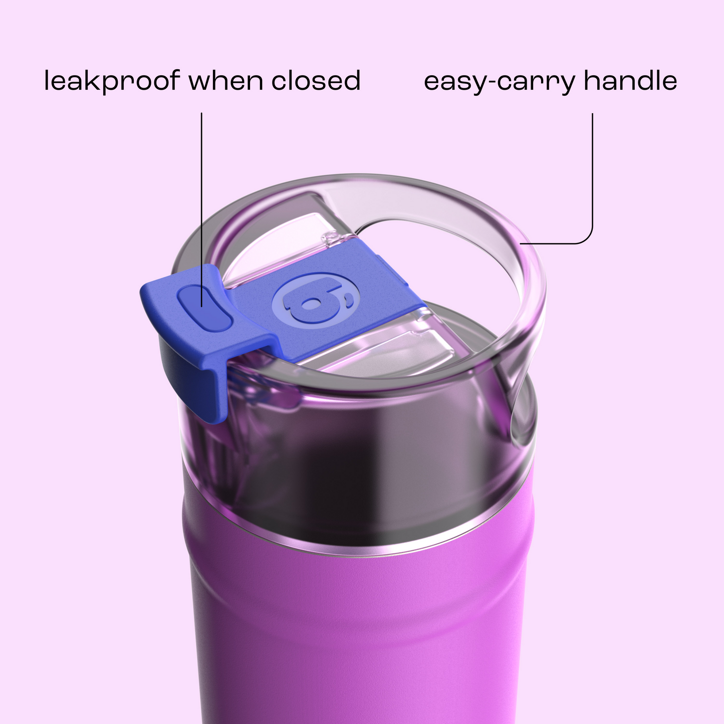 bubba 18 oz DualSip Insulated Stainless Steel Water Bottle - Mood Booster - US 8175