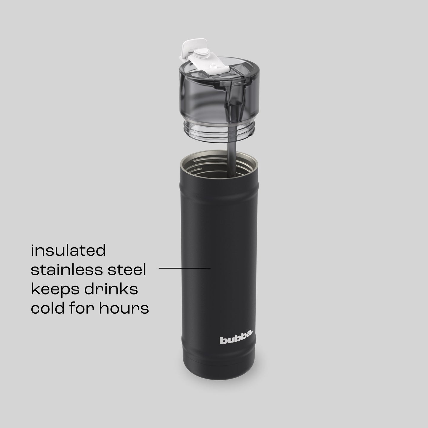 bubba 24 oz DualSip Insulated Stainless Steel Water Bottle - Office Siren - US 8614