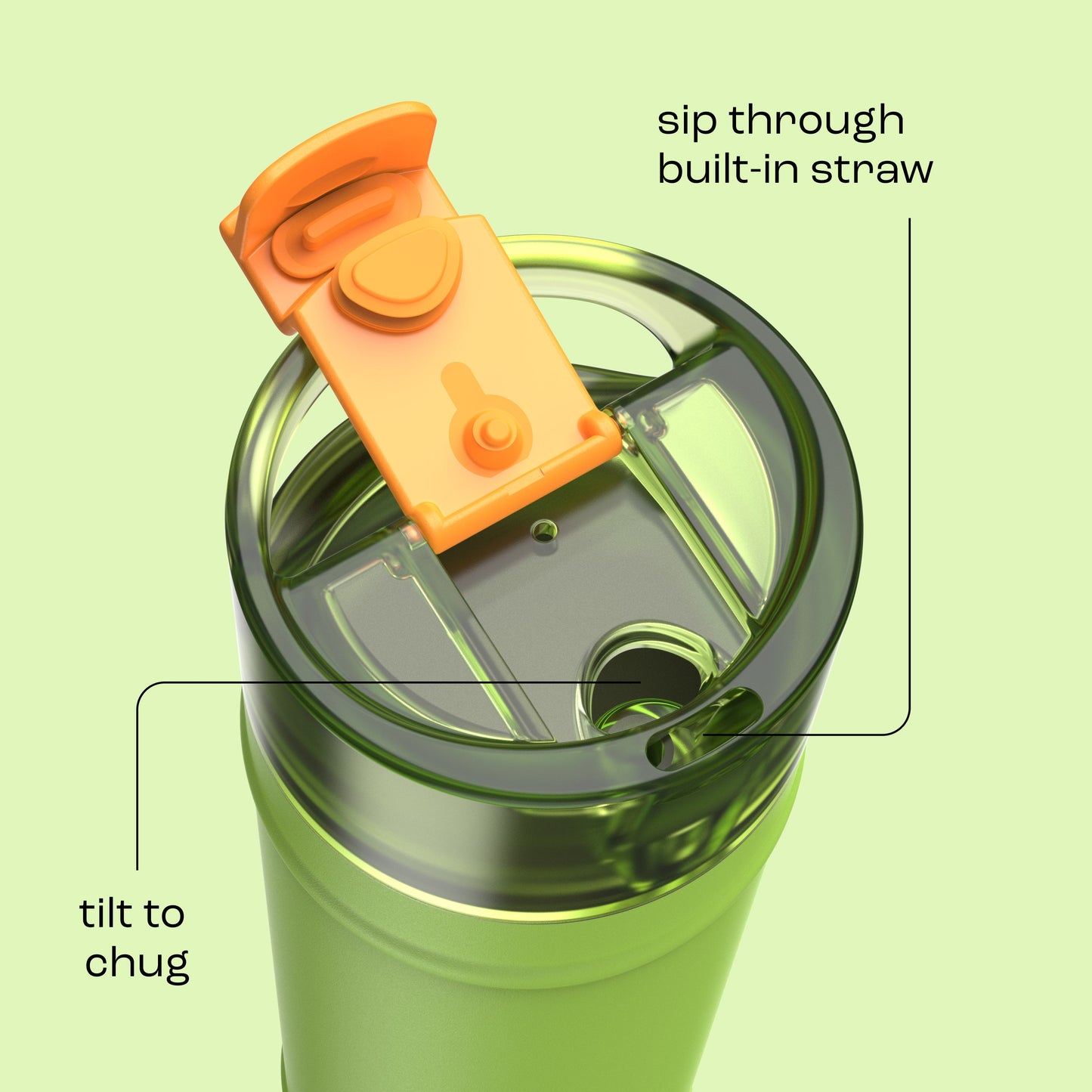 bubba 24 oz DualSip Insulated Stainless Steel Water Bottle - Glow Up - US 5713