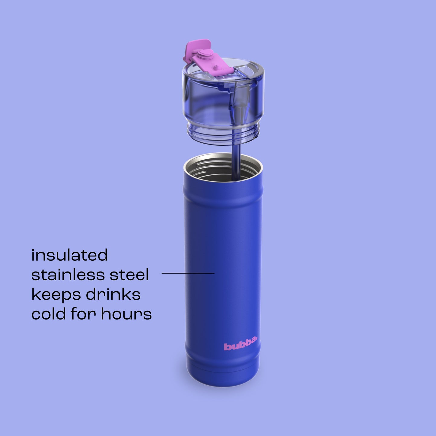 bubba 24 oz DualSip Insulated Stainless Steel Water Bottle - Ocean Energy - US 1693