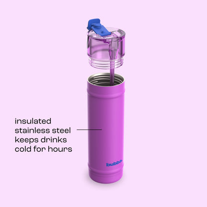 bubba 24 oz DualSip Insulated Stainless Steel Water Bottle - Mood Booster - US 2319