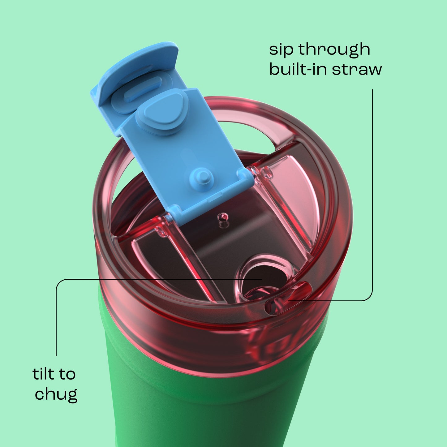 bubba 24 oz DualSip Insulated Stainless Steel Water Bottle - Fresh Serve - US 1430
