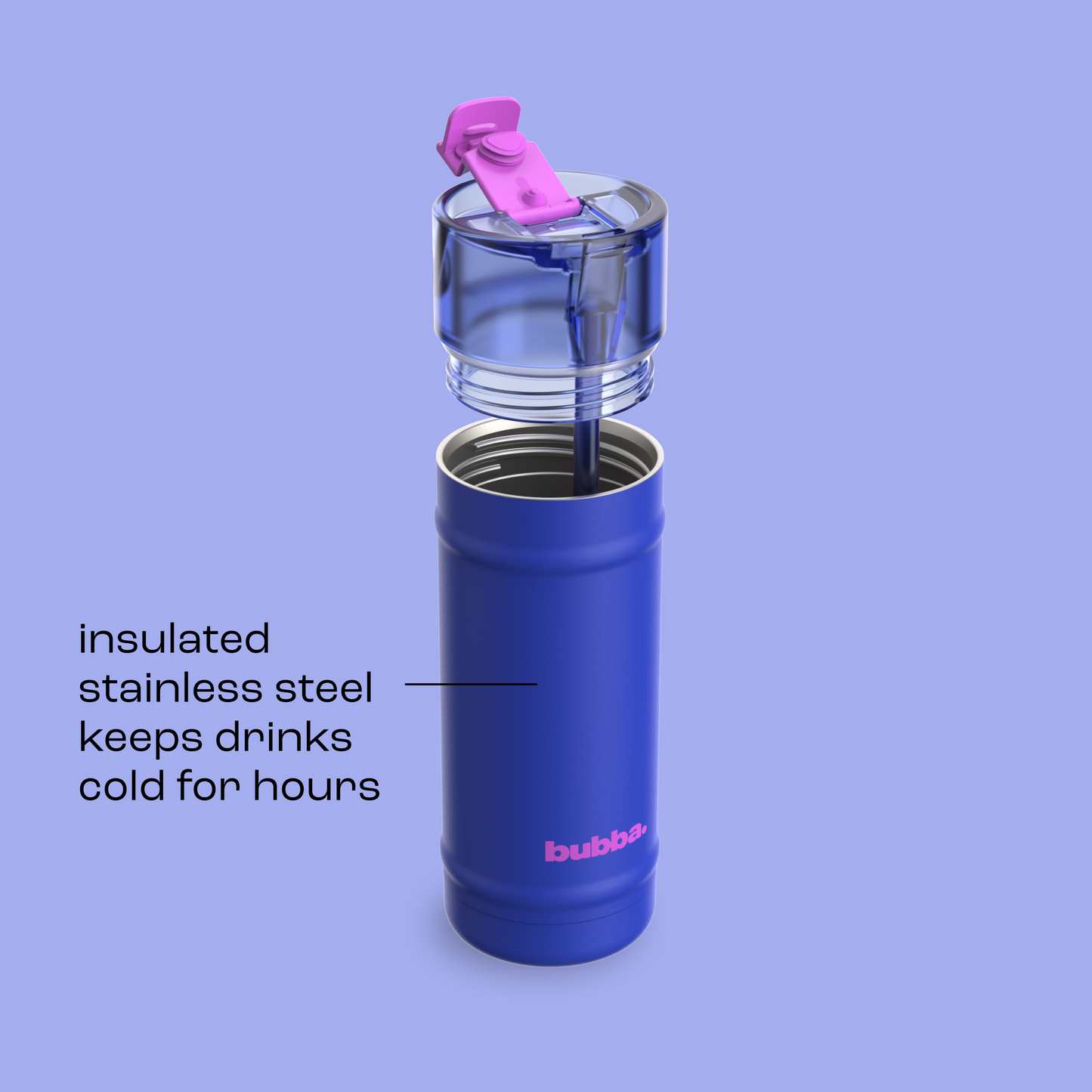 bubba 18 oz DualSip Insulated Stainless Steel Water Bottle - Ocean Energy - US 5218
