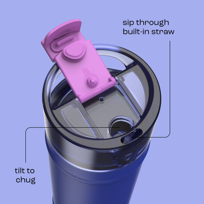 bubba 24 oz DualSip Insulated Stainless Steel Water Bottle - Ocean Energy - US 1693